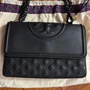 Tory Burch Black Fleming Bag